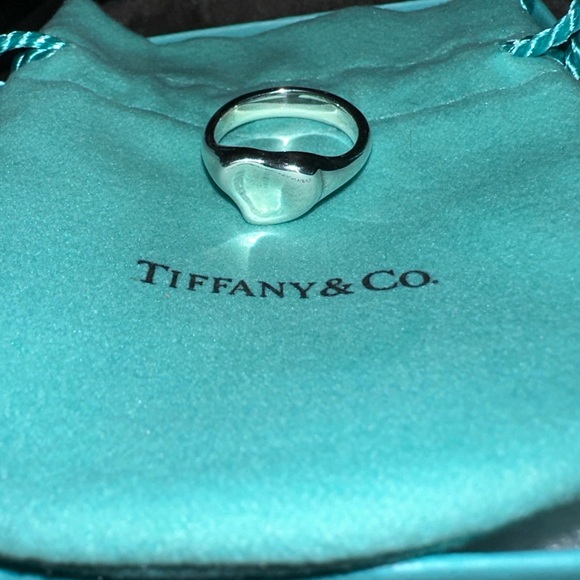 Tiffany & Co. Elsa Peretti Sterling Silver Full Heart Ring...